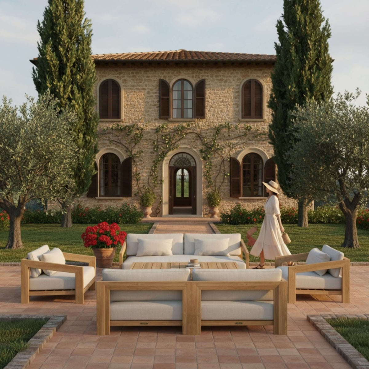 SET-852 SMYRNA DEEP SEATING SET