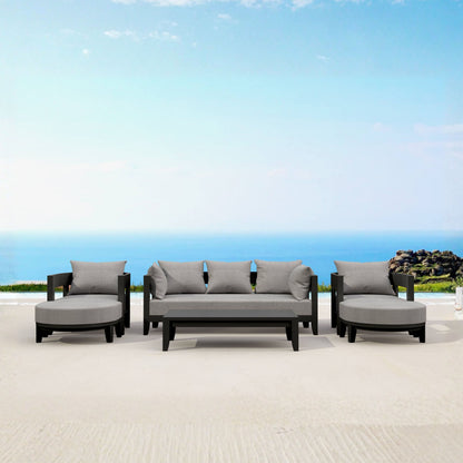 SET-171-AL 6-PC CORONADO ALUMINUM DEEP SEATING SET