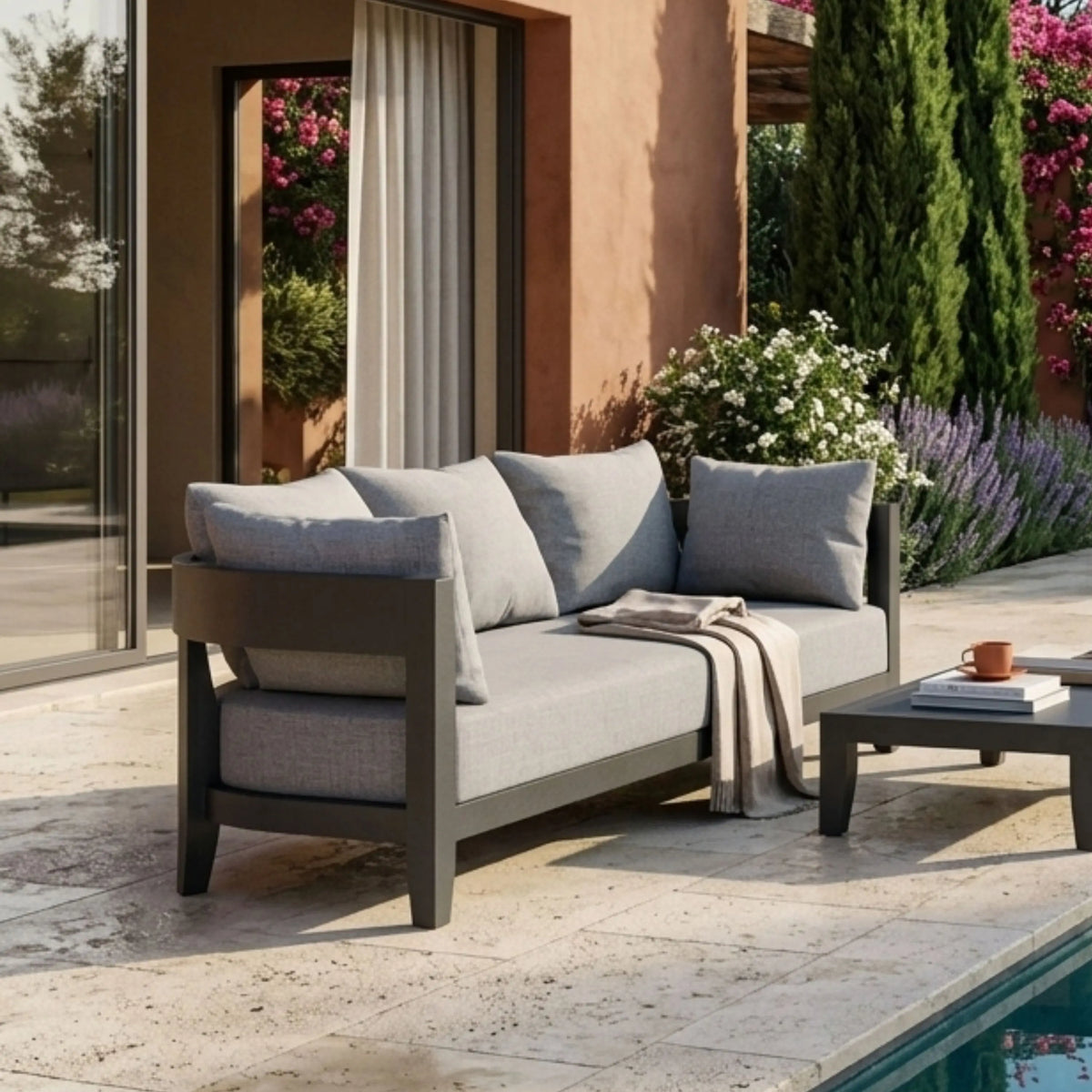 SET-171-AL 6-PC CORONADO ALUMINUM DEEP SEATING SET