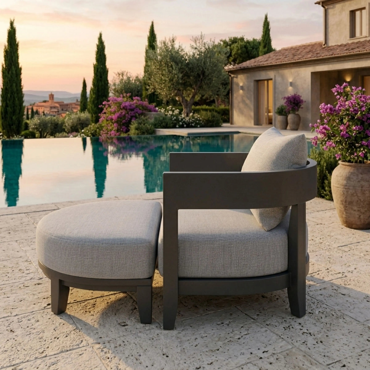 SET-172-AL 5-PC CORONADO ALUMINUM DEEP SEATING SET