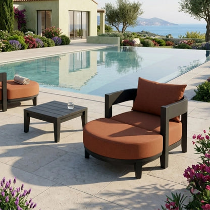 SET-172-AL 5-PC CORONADO ALUMINUM DEEP SEATING SET