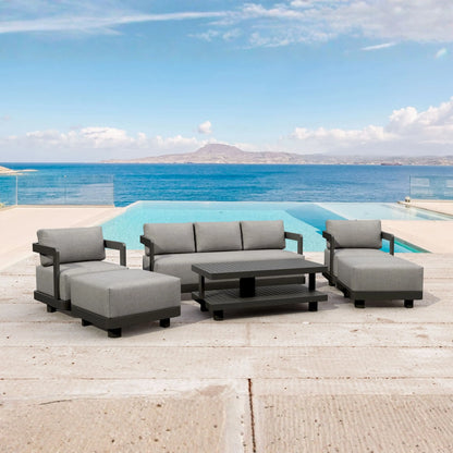 SET-903-AL 6-PC GRANADA ALUMINUM DEEP SEATING