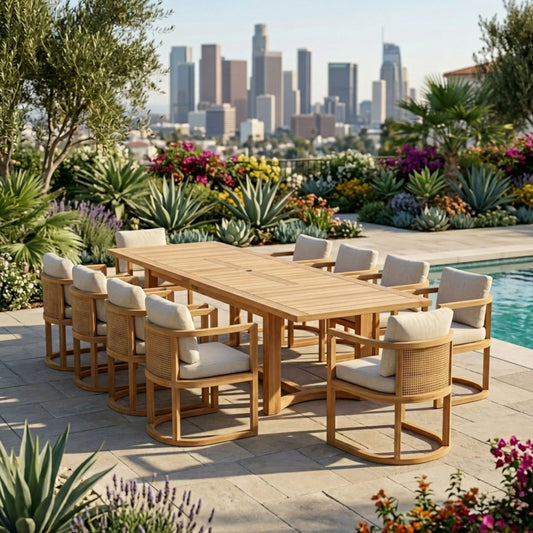 SET-224 11-PC JUNUS DINING TABLE SET