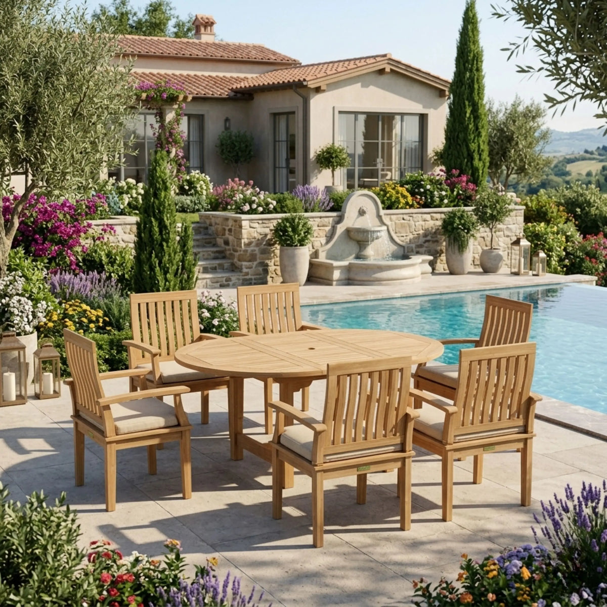 SET-119A 7-pcs Bahama Dining Table Set