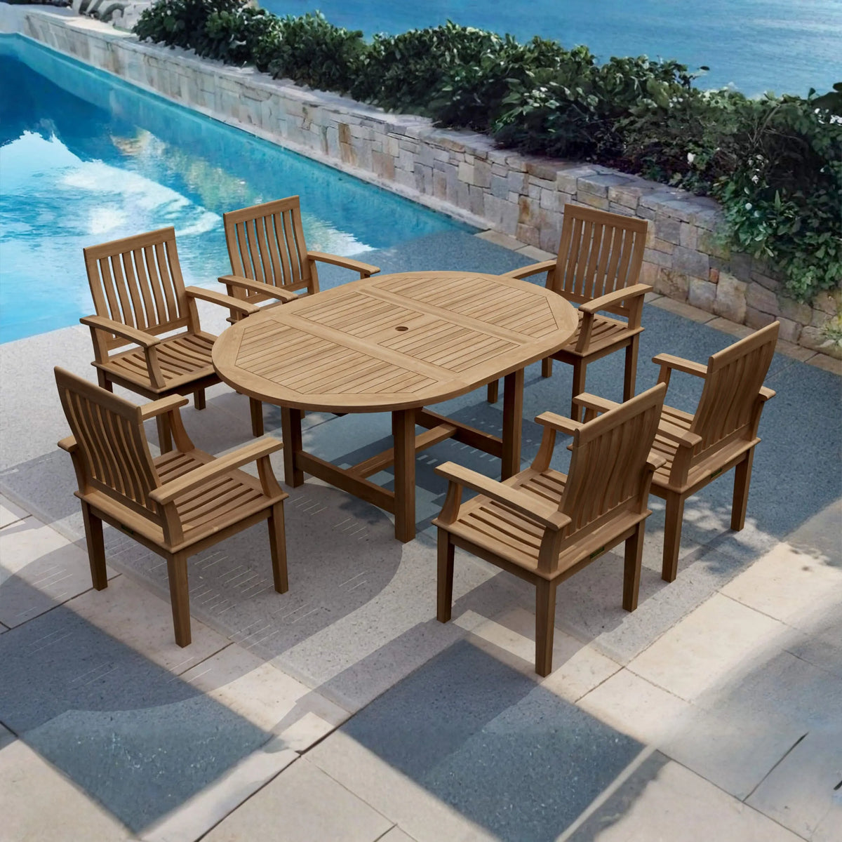 SET-119A 7-pcs Bahama Dining Table Set