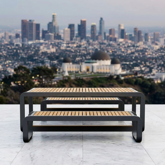 MONZA 3-PC RECTANGULAR TABLE SET