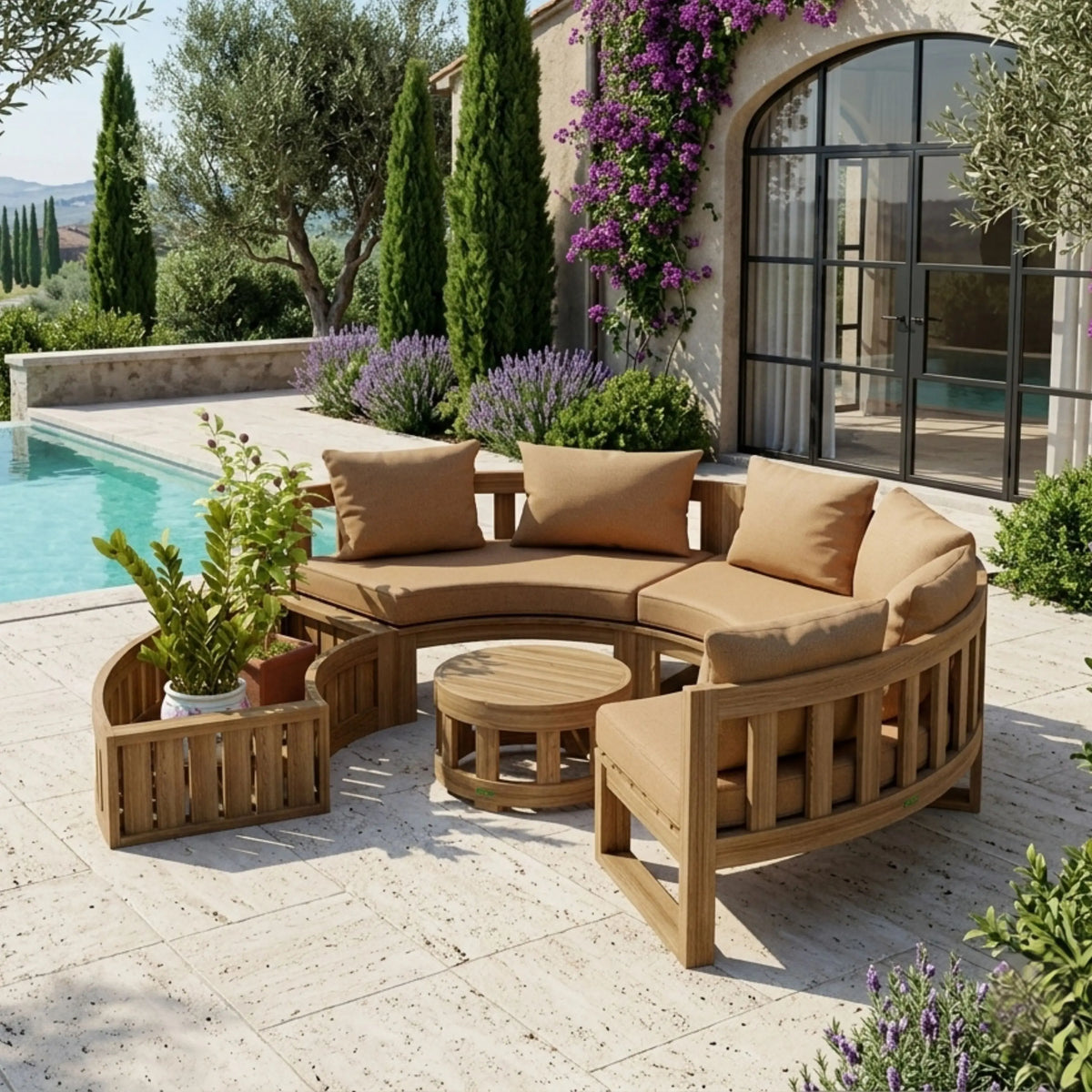 SET-808 CIRCULAR MODULAR DEEP SEATING