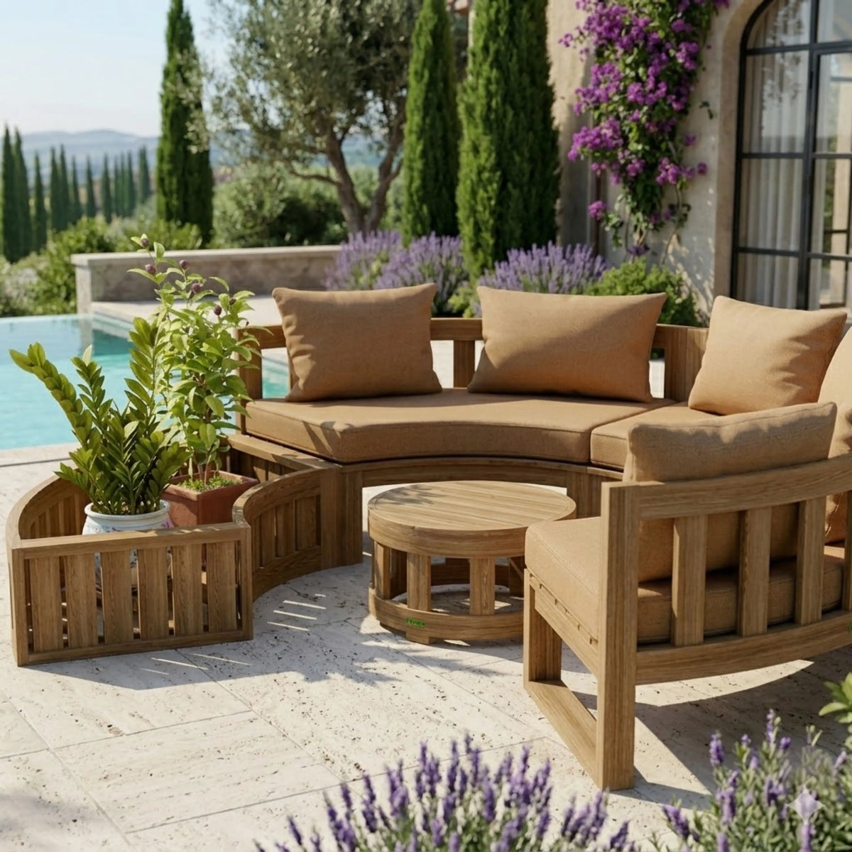 SET-808 CIRCULAR MODULAR DEEP SEATING