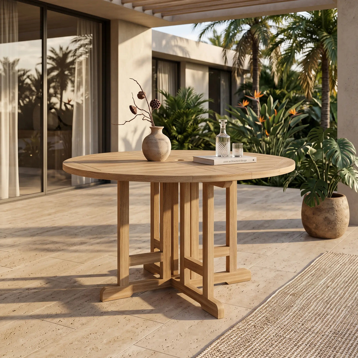 BUTTERFLY 47″ ROUND FOLDING TABLE