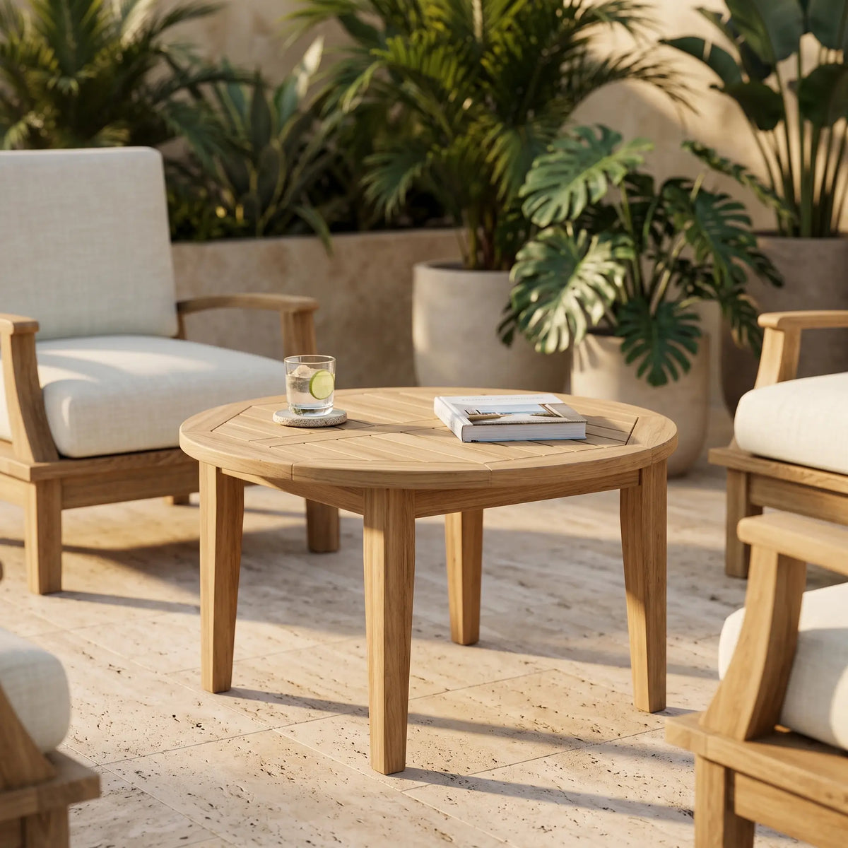 BRIANNA 35" ROUND COFFEE TABLE