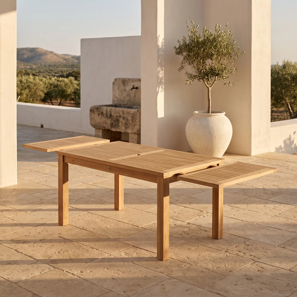 BAHAMA 95″ RECTANGULAR EXTENSION TABLE