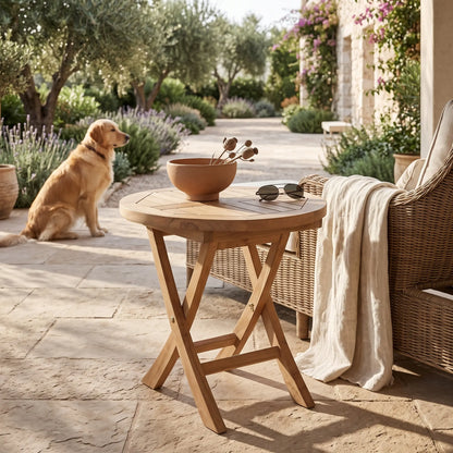 MONTAGE 20″ ROUND SIDE FOLDING TABLE