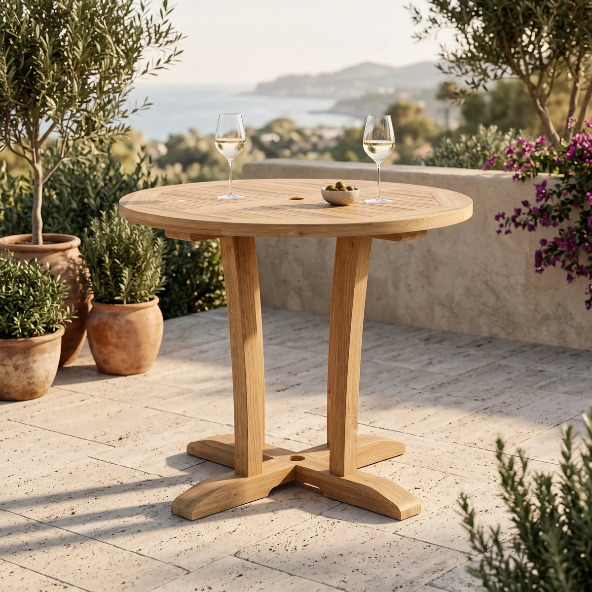 DESCANSO 35″ BISTRO ROUND TABLE