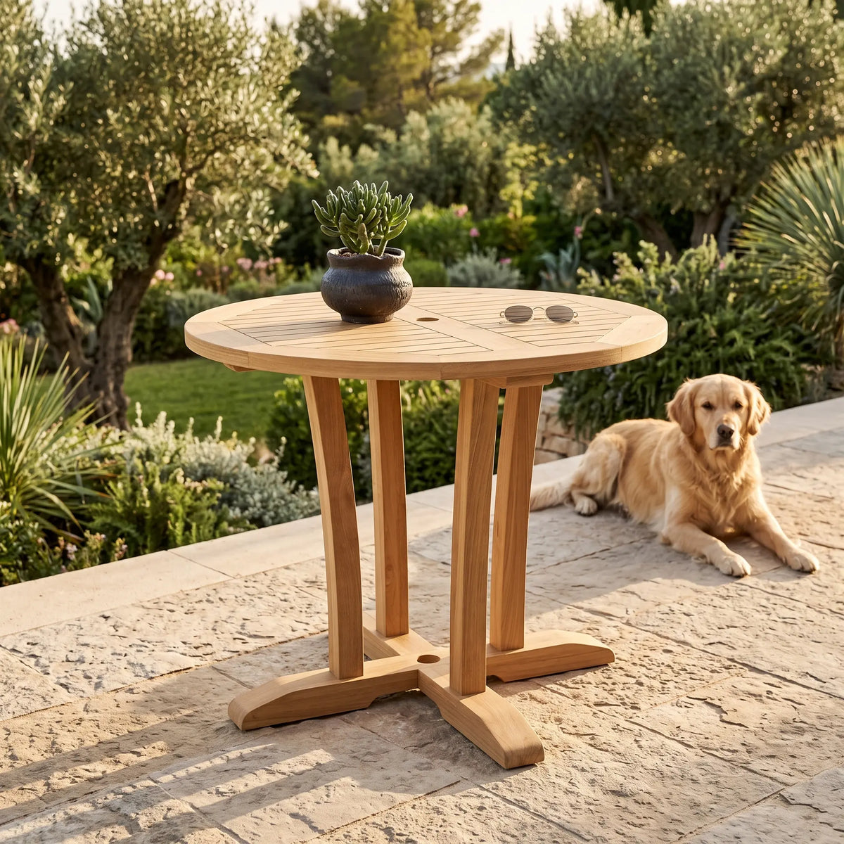 DESCANSO 35″ BISTRO ROUND TABLE