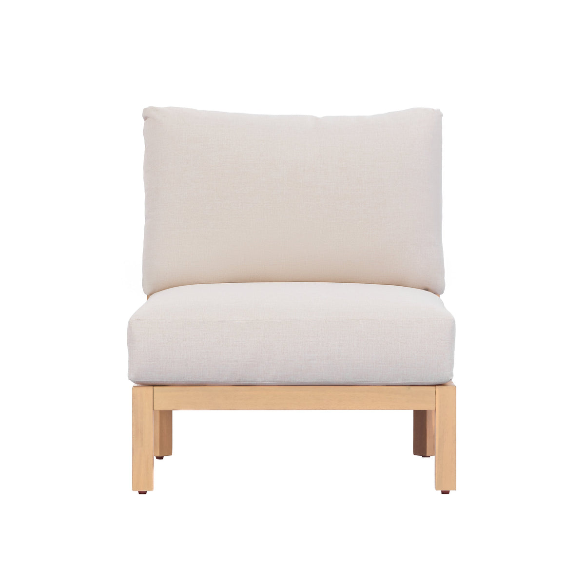 Acacia Wood Patio Furniture Club Chair Set of Two