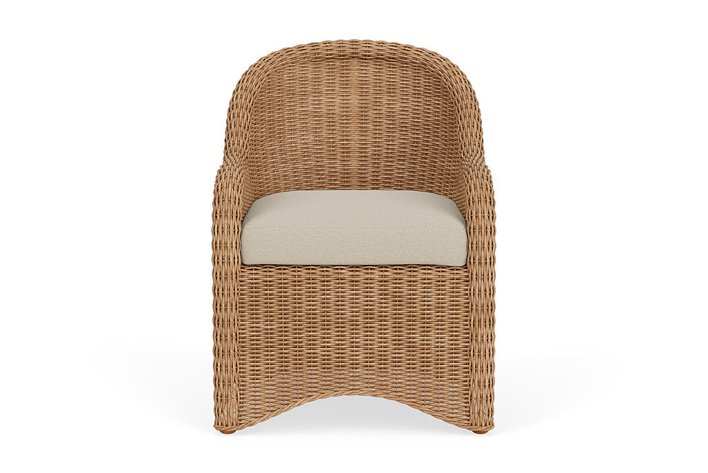 Lloyd Flanders Tobago Dining Armchair — Hyacinth / Rumba Straw — manufacturer configuration [67823109537886]