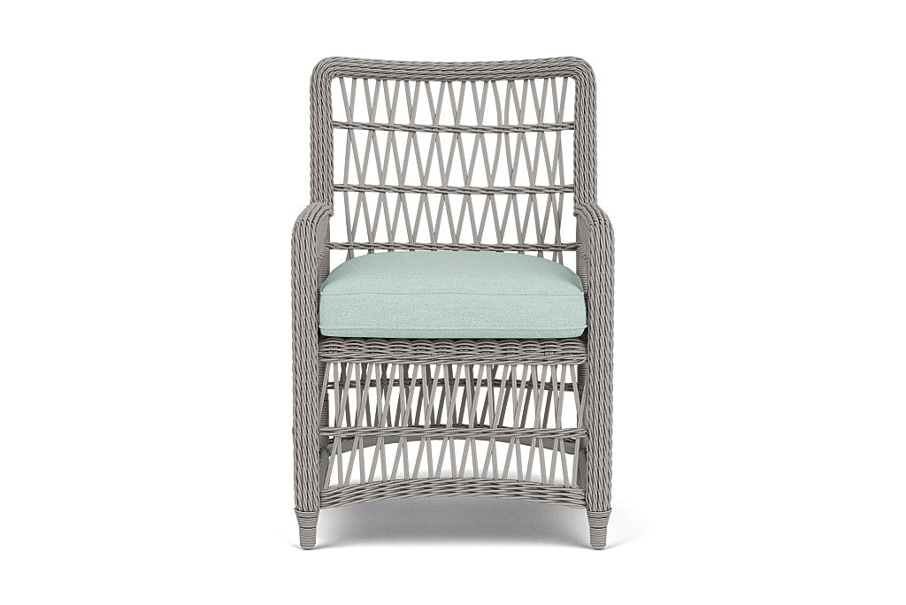 Lloyd Flanders Mackinac Dining Armchair — Putty / Demo Mist — manufacturer configuration [67823097938014]