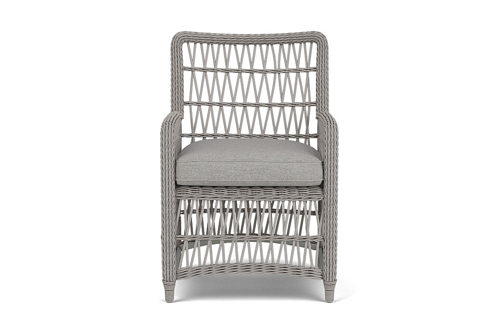 Lloyd Flanders Mackinac Dining Armchair — Putty / Demo Stone — manufacturer configuration [67823097741406]