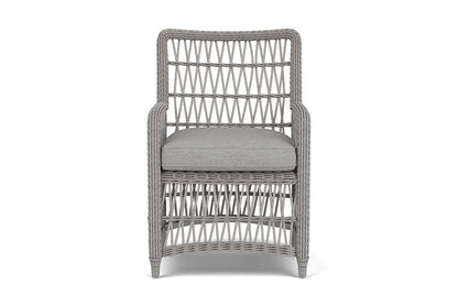 Lloyd Flanders Mackinac Dining Armchair — Putty / Demo Stone — manufacturer configuration [67823097741406]