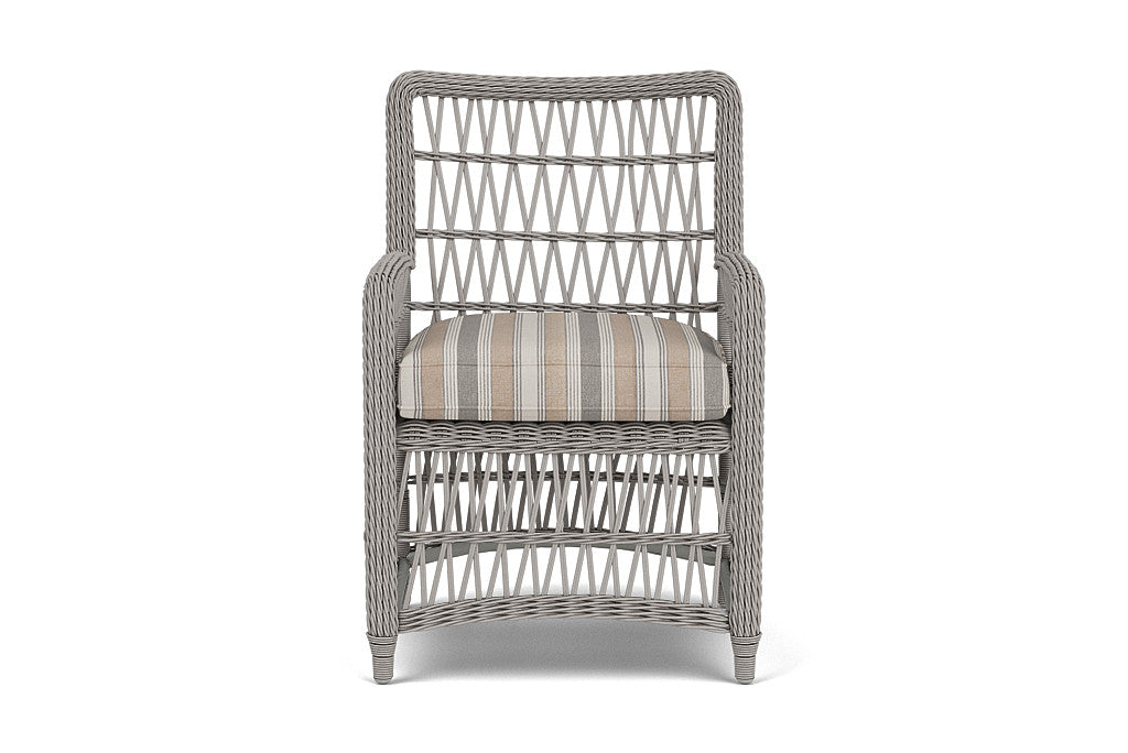 Lloyd Flanders Mackinac Dining Armchair — Putty / Purveyor Pewter — manufacturer configuration [67823097708638]