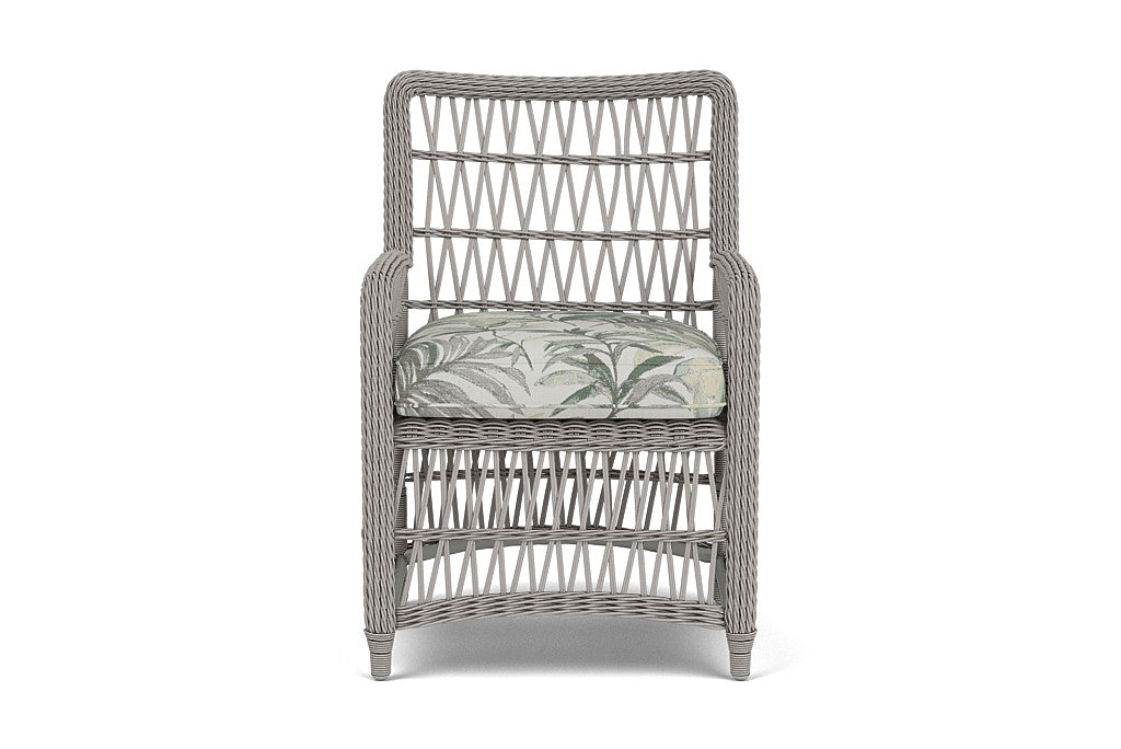 Lloyd Flanders Mackinac Dining Armchair — Putty / Calidora Mist — manufacturer configuration [67823097643102]