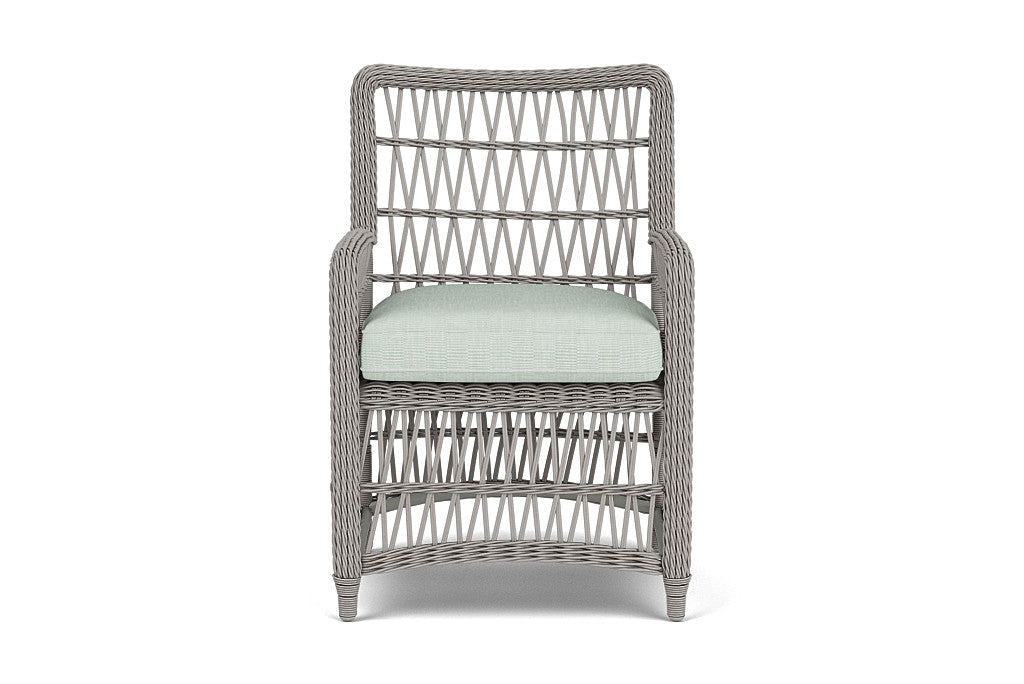 Lloyd Flanders Mackinac Dining Armchair — Putty / Shoshone Mist — manufacturer configuration [67823097839710]