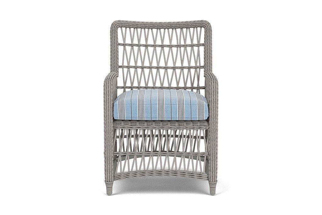 Lloyd Flanders Mackinac Dining Armchair — Putty / Hansen Sky — manufacturer configuration [67823097577566]