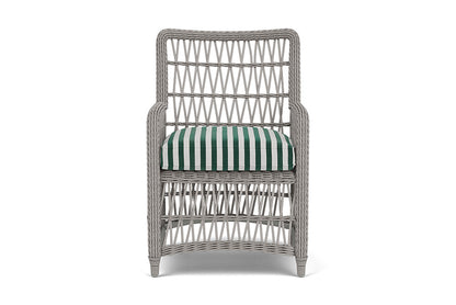 Lloyd Flanders Mackinac Dining Armchair — Putty / Safari White Stripe — manufacturer configuration [67823097774174]
