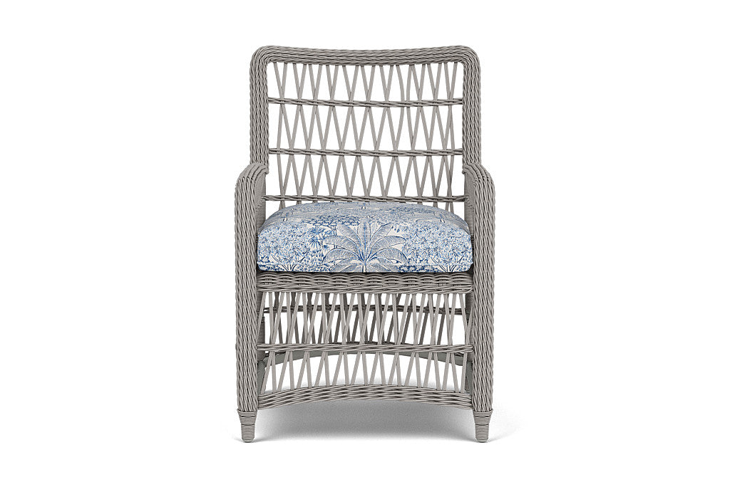 Lloyd Flanders Mackinac Dining Armchair — Putty / Utopia Coastal — manufacturer configuration [67823097872478]