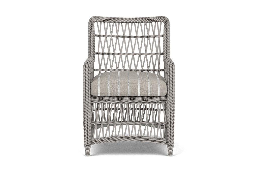 Lloyd Flanders Mackinac Dining Armchair — Putty / Sandy Point Stone — manufacturer configuration [67823097512030]
