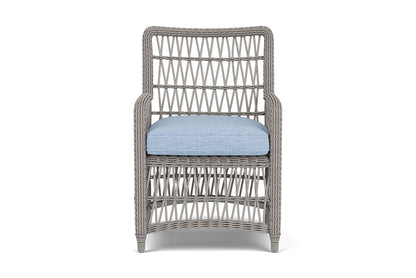 Lloyd Flanders Mackinac Dining Armchair — Putty / Demo Skyway — manufacturer configuration [67823097413726]