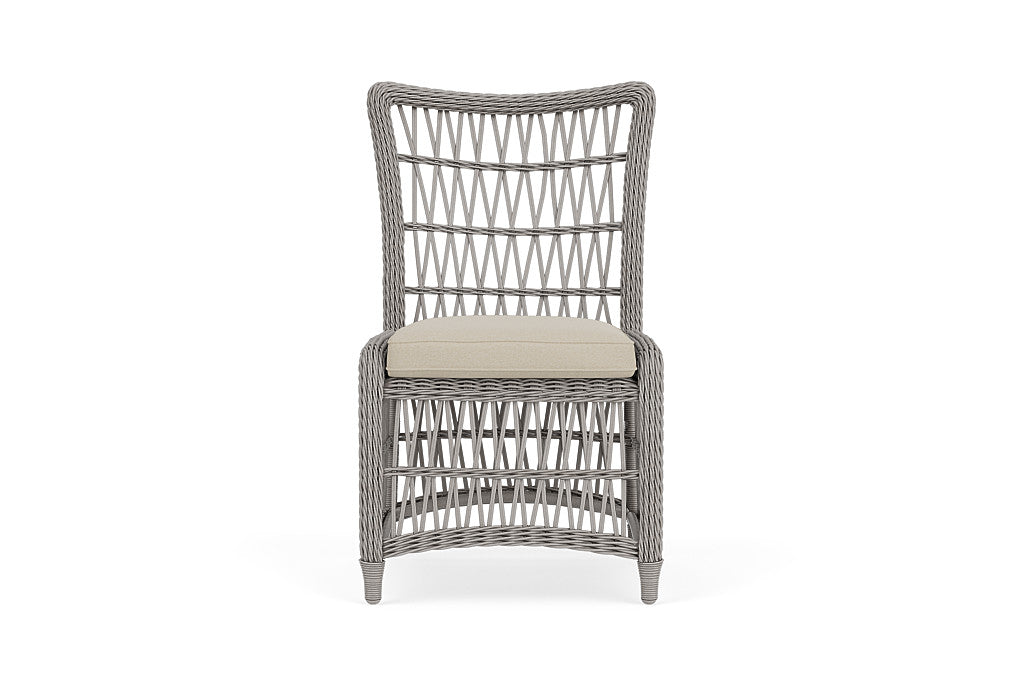 Lloyd Flanders Mackinac Armless Dining Chair — Putty / Rumba Straw — manufacturer configuration [67823099019358]