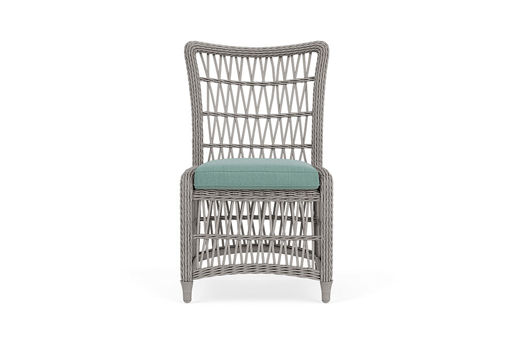 Lloyd Flanders Mackinac Armless Dining Chair — Putty / Loveboat Mint — manufacturer configuration [67823098855518]
