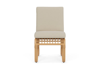 Lloyd Flanders Riviera Armless Dining Chair — Camel / Rumba Straw — manufacturer configuration [67823156428894]