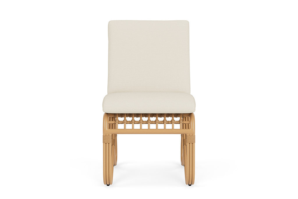 Lloyd Flanders Riviera Armless Dining Chair — Camel / Sailcloth Sailor — manufacturer configuration [67823156625502]