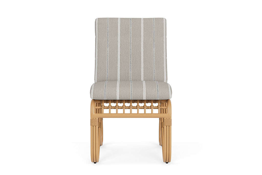 Lloyd Flanders Riviera Armless Dining Chair — Camel / Sandy Point Stone — manufacturer configuration [67823156330590]