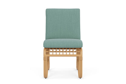 Lloyd Flanders Riviera Armless Dining Chair — Camel / Loveboat Mint — manufacturer configuration [67823156265054]