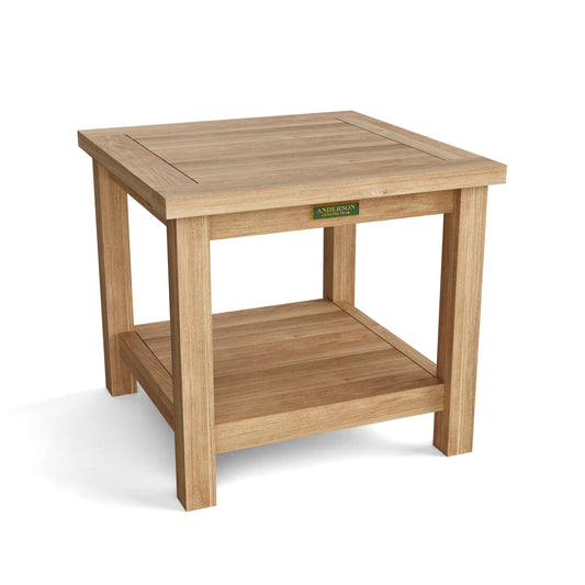 BAHAMA 22″ SQUARE SIDE TABLE 2-TIER