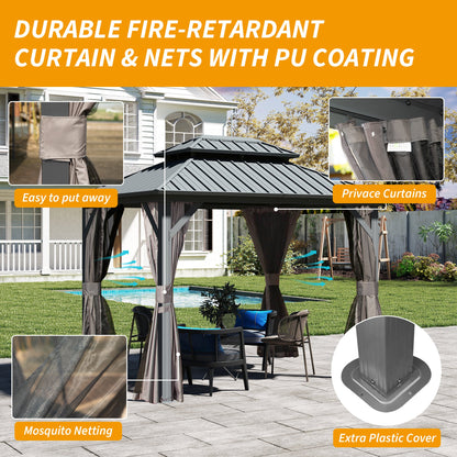 8' x 10' Hardtop Gazebo