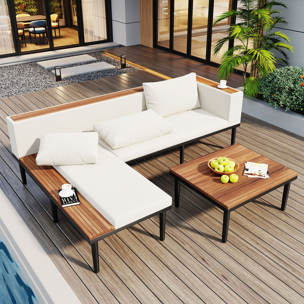 Luxury Patio Furniture Set with Removable Cushions
