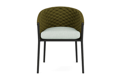 Lloyd Flanders Escape Dining Armchair — Matte Charcoal / Shoshone Mist — manufacturer configuration [67823139684446]
