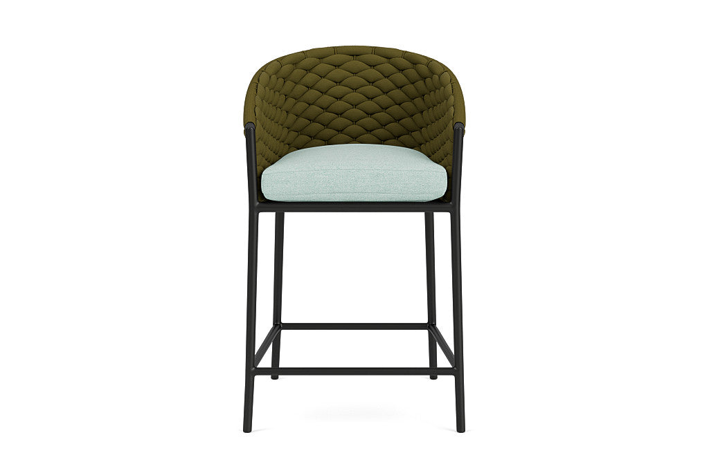 Lloyd Flanders Escape Balcony Stool — Matte Charcoal / Demo Mist — manufacturer configuration [67823141126238]