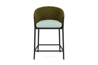 Lloyd Flanders Escape Balcony Stool — Matte Charcoal / Demo Mist — manufacturer configuration [67823141126238]