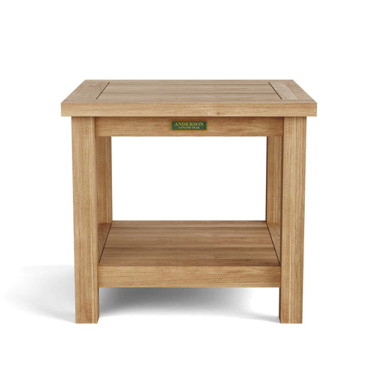 BAHAMA 22″ SQUARE SIDE TABLE 2-TIER