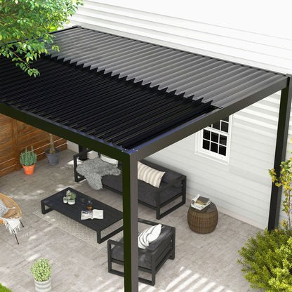 10x19 Louver Pergola Aluminium Frame & Louvers