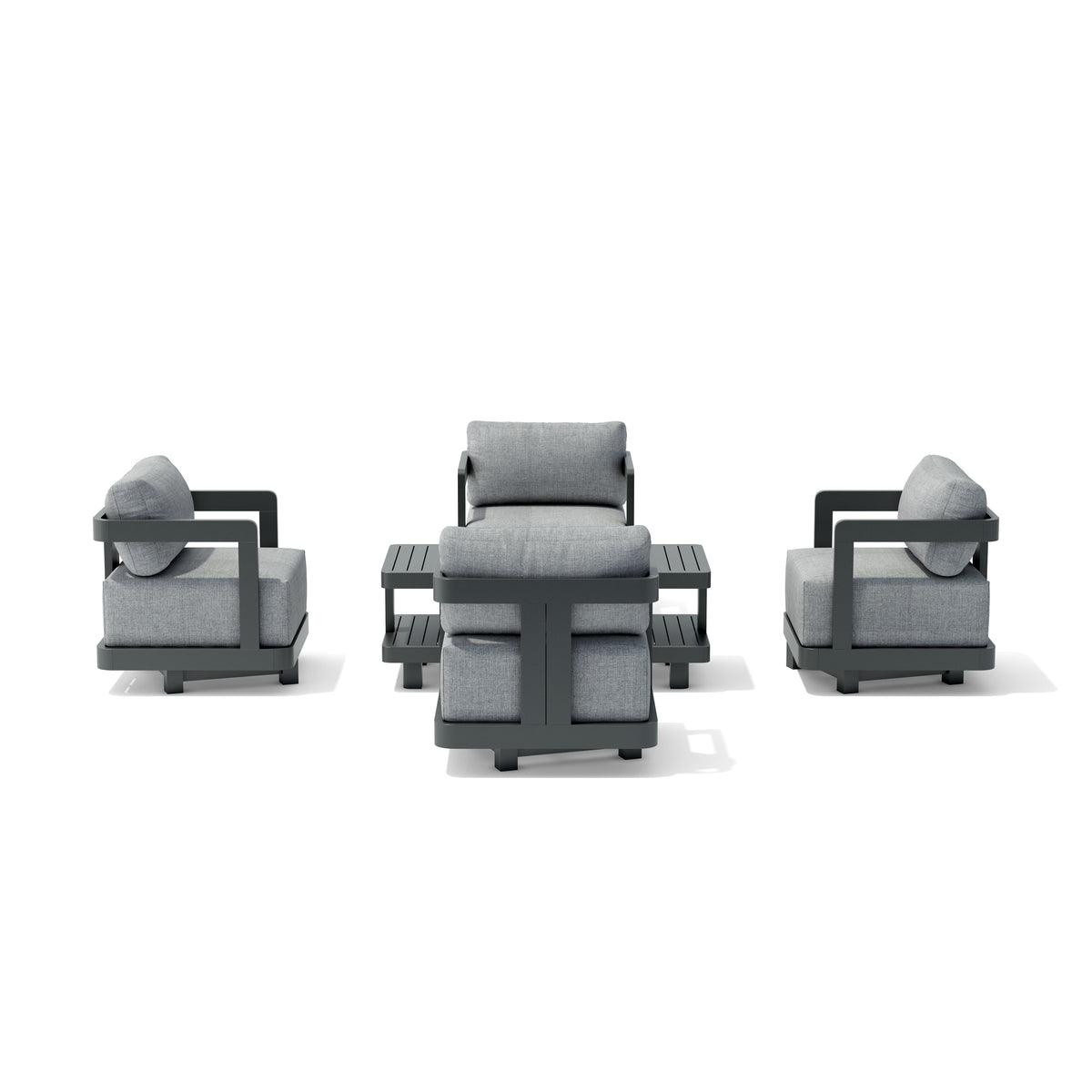 SET-904-AL 5-PC GRANADA ALUMINUM DEEP SEATING