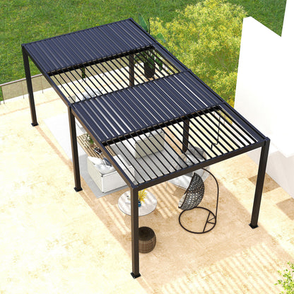 10x19 Louver Pergola Aluminium Frame & Louvers