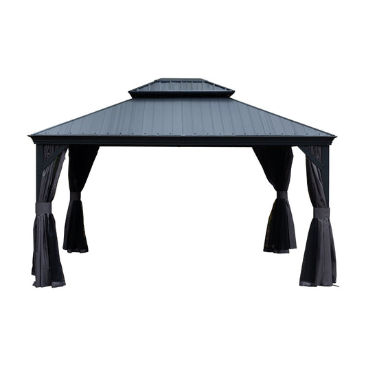 10'x12' Hardtop Gazebo with Resin Roof