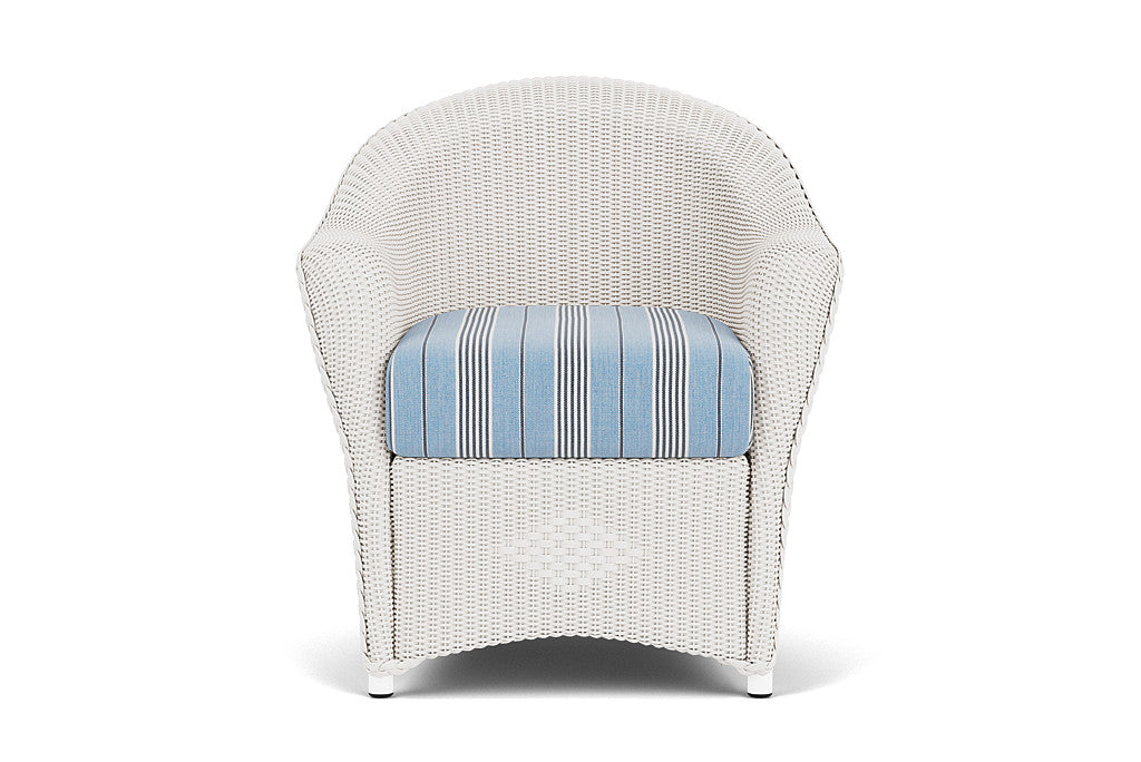 Lloyd Flanders Reflections Dining Armchair — White / Hansen Sky — manufacturer configuration [67823028764766]