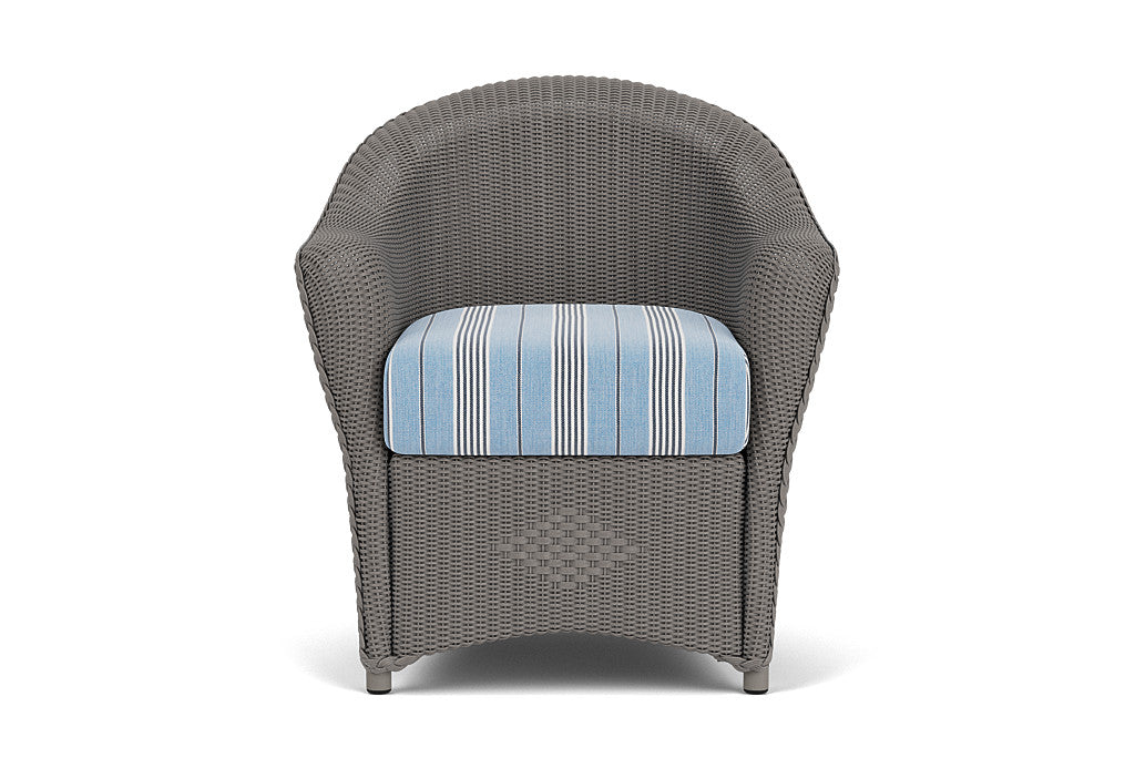 Lloyd Flanders Reflections Dining Armchair — Pewter / Hansen Sky — manufacturer configuration [67823027454046]
